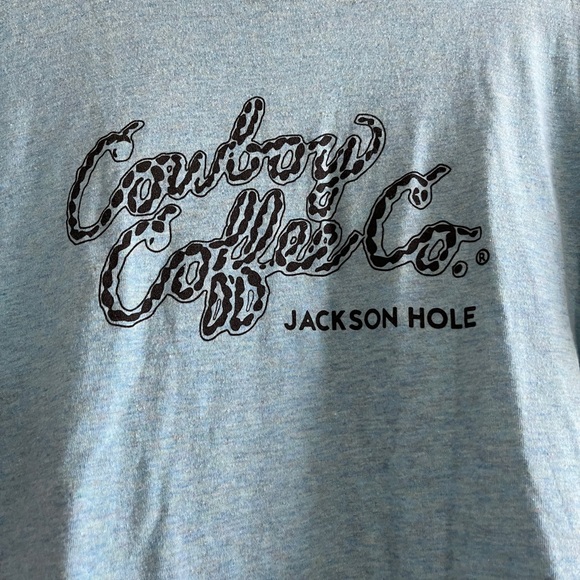 Jackson Hole Wy Cowboy Coffee Co t-shirt - Picture 2 of 2